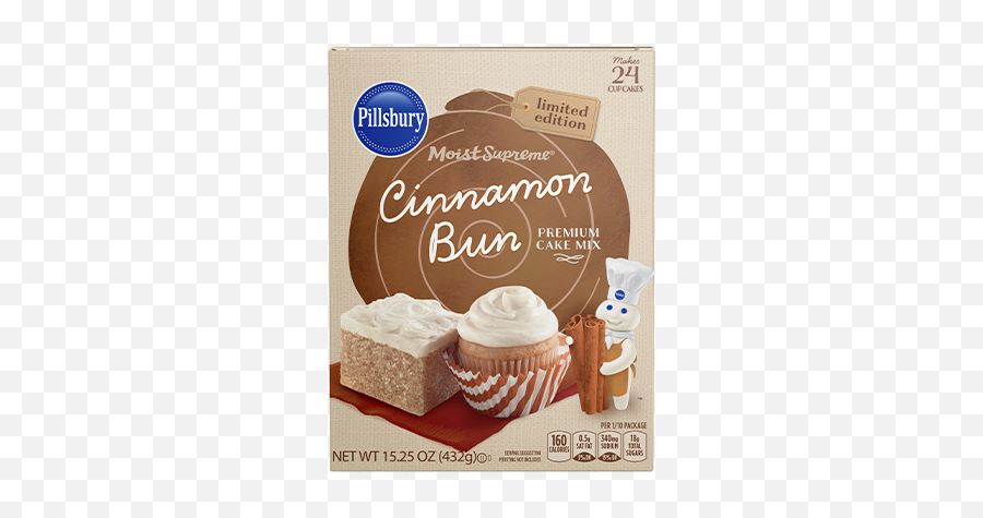 Pillsbury Moist Supreme Cinnamon Bun - Pillsbury Cinnamon Bun Cake Mix Emoji,Cinnamon Bun Emoji