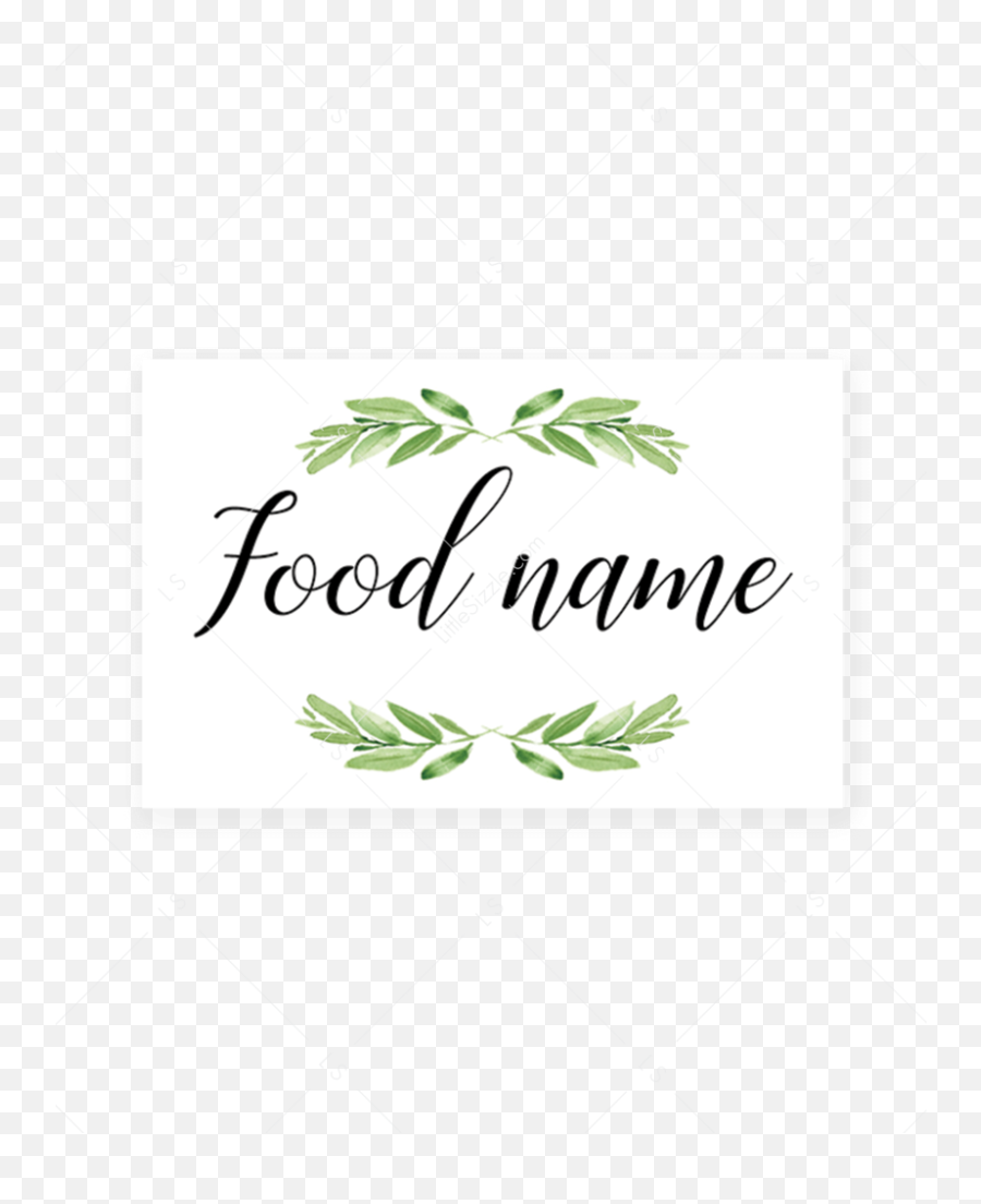 Greenery Food Labels Printable By Littlesizzle Food Labels - Horizontal Emoji,Wedding Emoji Pictionary Free Printable