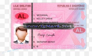 Albania Drivers License Template Photoshop - Permis De Conduire Albanie Emoji,Albanian Emoji