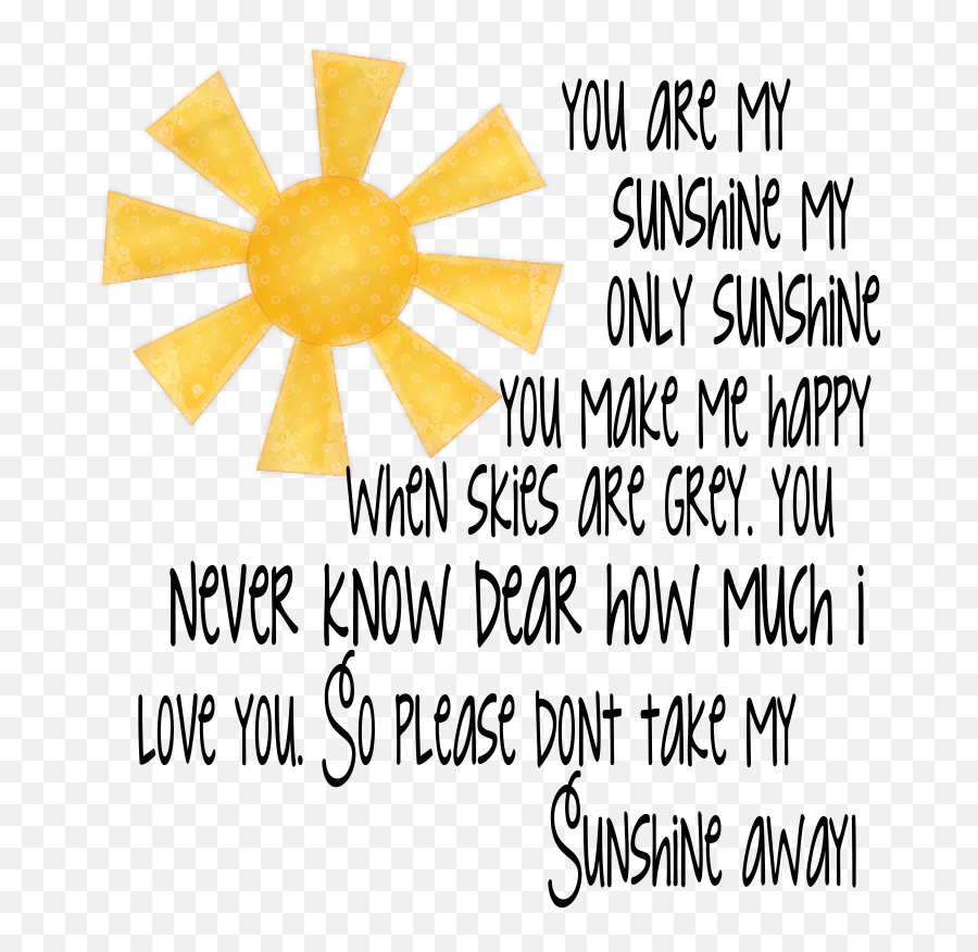 Clipart Sunshine Word Art Clipart Sunshine Word Art - You Are My Sunshine Transparente Emoji,Best Emoji Creations