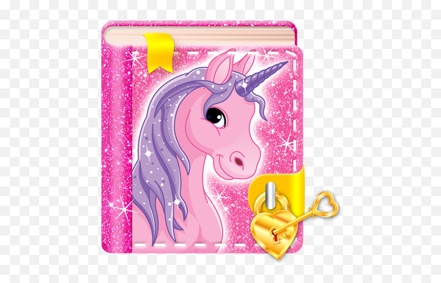 Unicorn Diary With A Lock - Apps On Google Play Unicorn Diary With Lock Emoji,Unicornio Emoticon