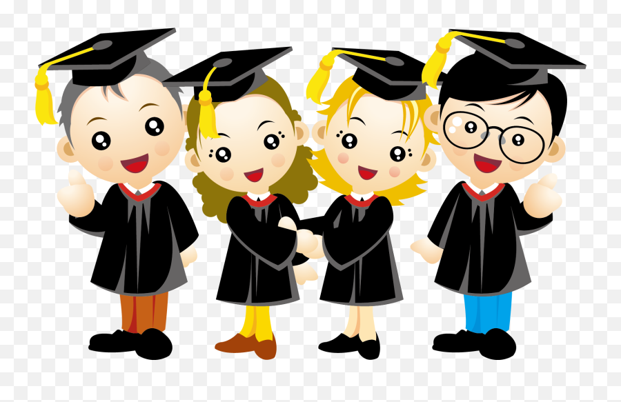 Ceremony Season Cartoon Graduation People Free Photo - Cartoon Kids Graduation Png Emoji,Graduating Emoji