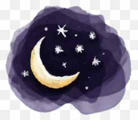 Download Sky Kids Drawing Night - Celestial Event Emoji,Night With Stars Emoji
