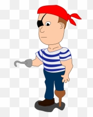 Pirate Clipart - Creazilla Comic Character Clipart Transperent Backround Emoji,Pirate Emoticon Clipart