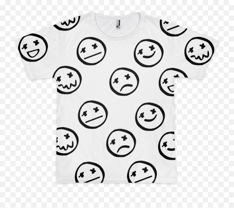 Emotions T - Shirt White Sold By Saga On Storenvy Sad Face Emoji,Flat Emotions