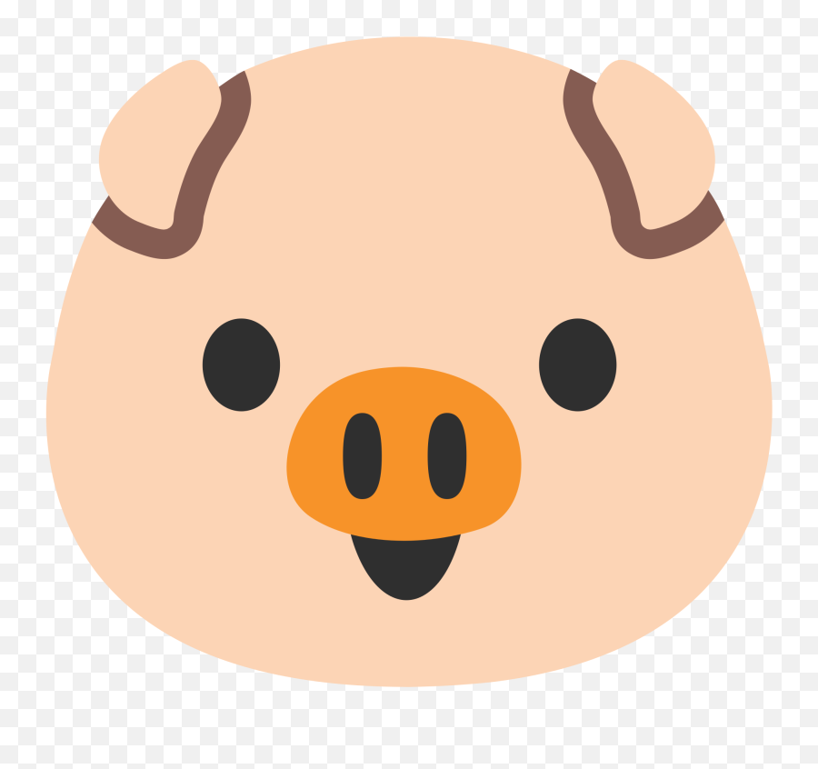 S0108232 On Scratch - Pig Face Cute Pig Emoji,Android Emojis Copy And Paste