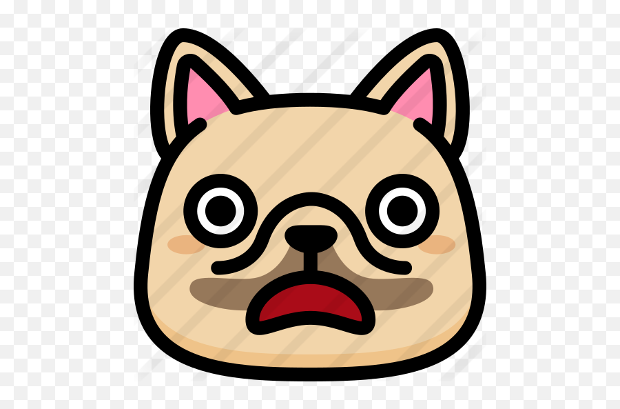 Shocked - Free Animals Icons Evil French Bulldog Emoji,Bulldog Emojis
