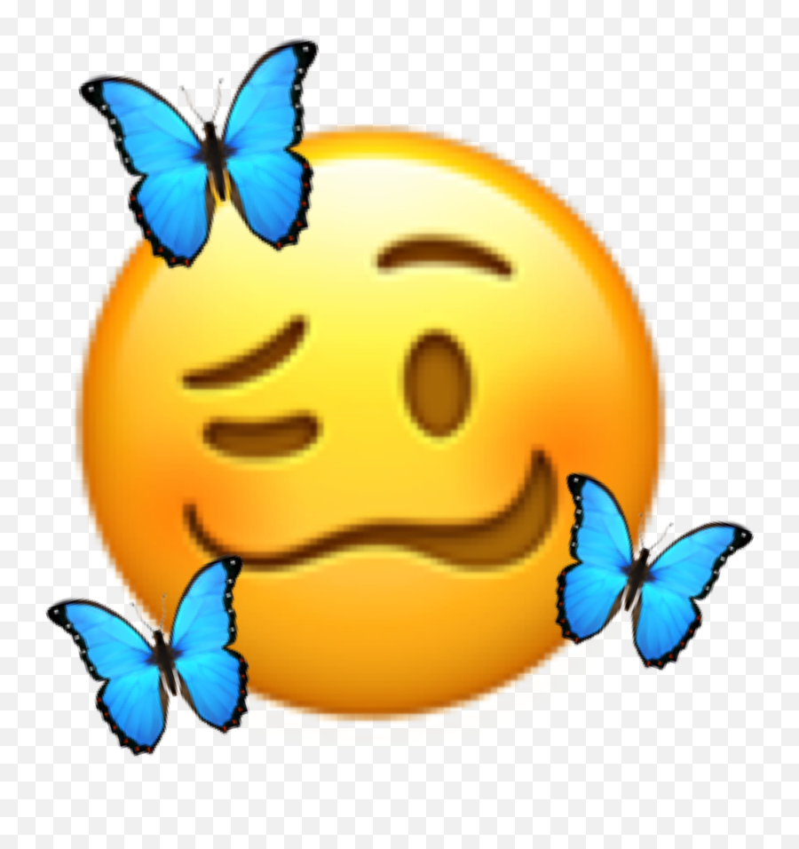 Emoji Butterfly Emojiface Butterflys - Tiktok Butterfly Emoji,Buttefly Emoticon