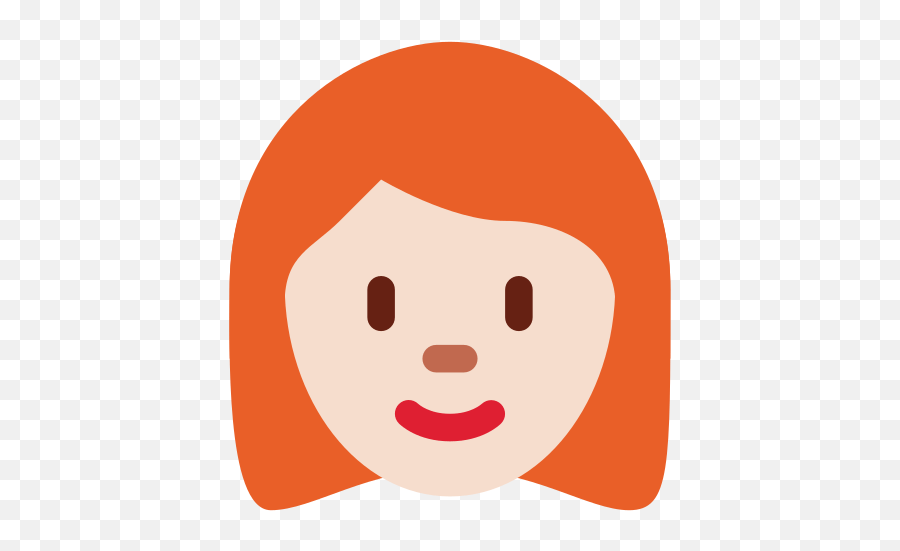 Light Skin Tone Red Hair - Red Hair Emoji,Hair Emoji