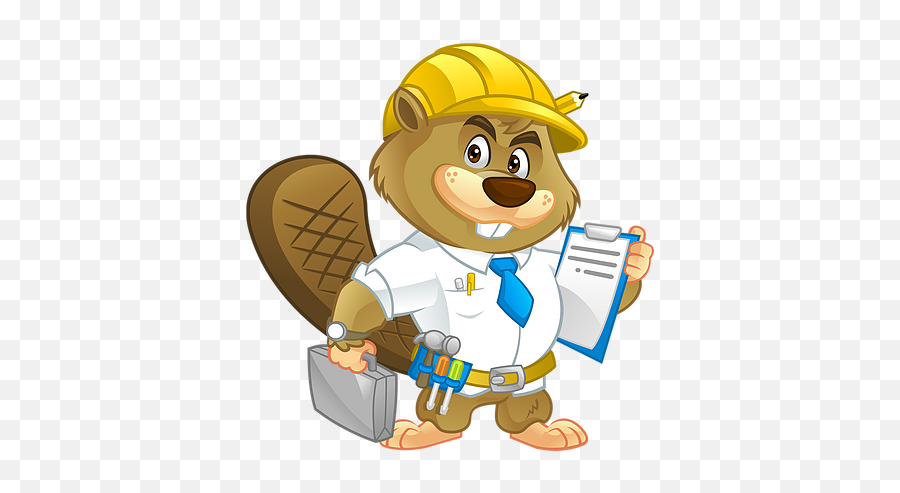 Busy Beaver Cartoon Images - Beaver Emoji,Hairless Beaver Emoticon