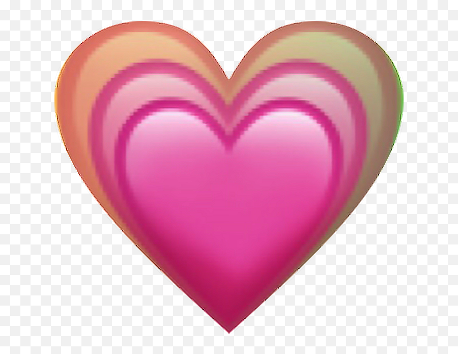 Transparent Background Pink Heart Emoji - Pink Heart Emoji Png,Rainbow Heart Emoji