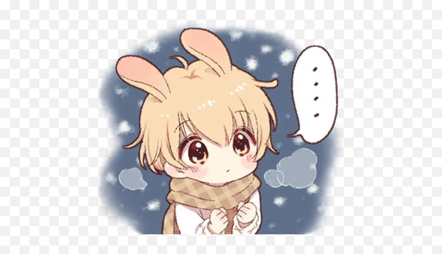 Bunny Boy 2 Whatsapp Stickers - Stickers Cloud Bunny Boy Anime Emoji,Anime Guy Emoticon