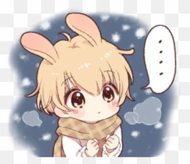Bunny Boy 2 Whatsapp Stickers - Stickers Cloud Bunny Boy Anime Emoji,Anime Guy Emoticon