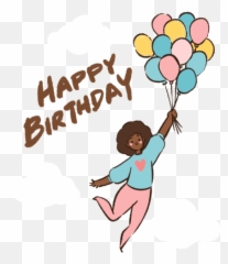 Sticker - Balloon Emoji,Happy Birthday African American Emojis