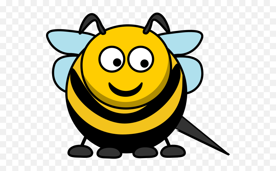 This Bee Will Sting You If You Disturb Him Clip Art At Clker - Bee Face Clipart Black And White Emoji,Bitmap Images Of Emoticons