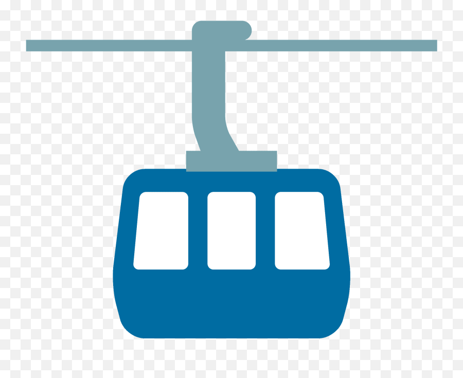 Mountain Cableway Emoji Clipart - Vertical,Aerial Tramway Emoji