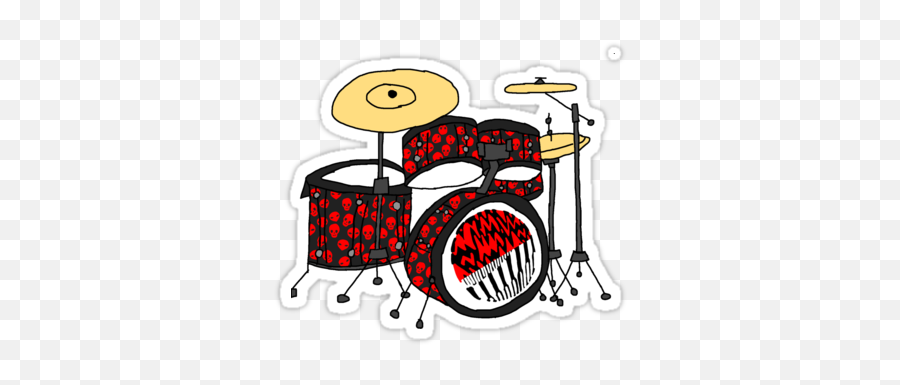 Custom Drum Set Emoji,Drummer Emoji