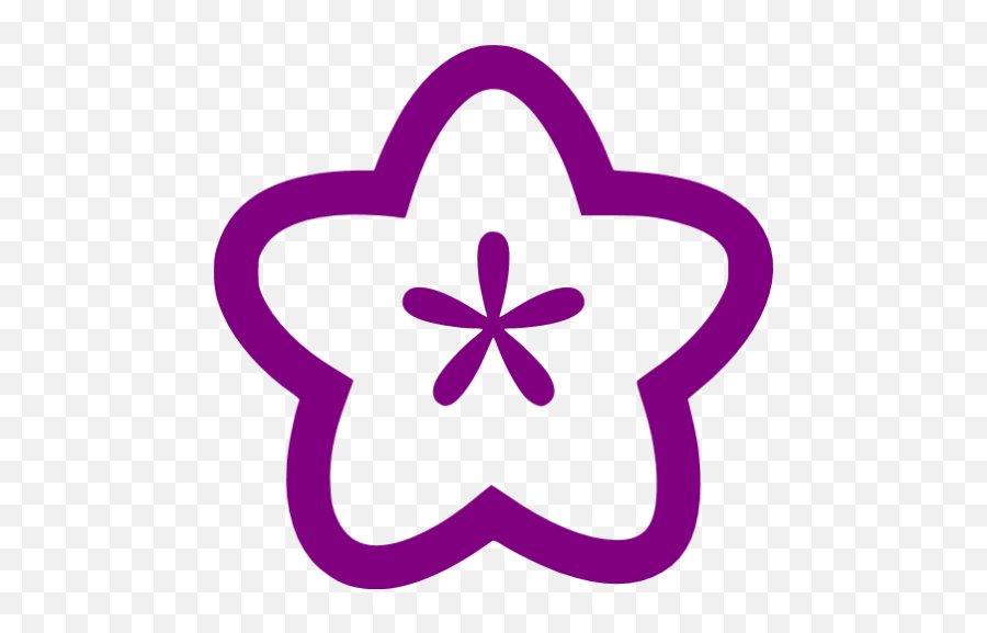 Purple Flower Icon - Free Purple Flower Icons Violet Flower Icon Png Emoji,Flower On Facebook Emoticon