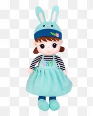 Plush Toy Cartoon Girl Design Adorable Soft Toy - Happy Emoji,Emoji Arabian Nights