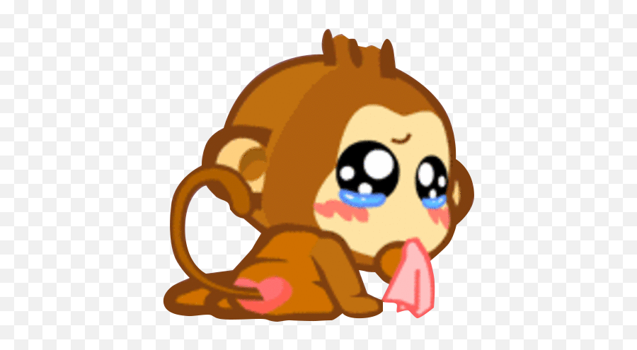 Giphy Sticker Emoticon - Sad Monkey Png Download 500625 Clipart Sad Monkey Emoji,Monkey Emoticon