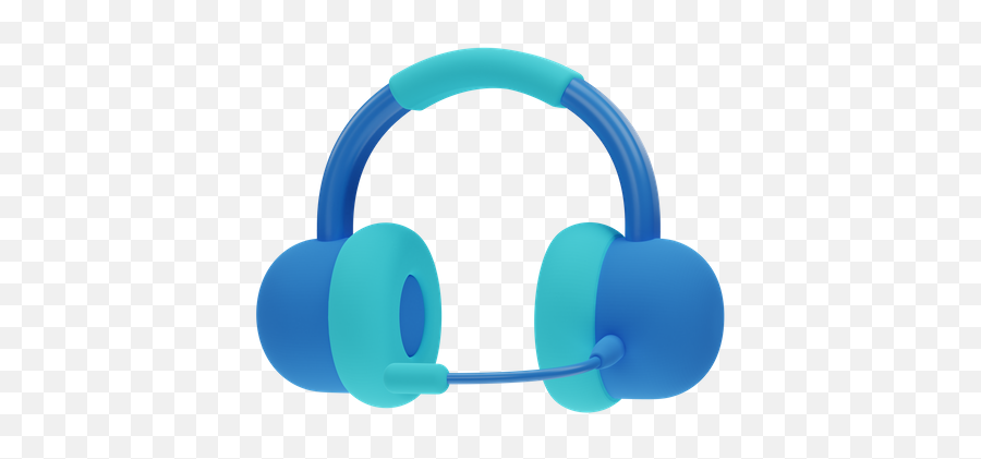 Premium Customer Support 3d Illustration Download In Png Emoji,Blue Headphone Emojis