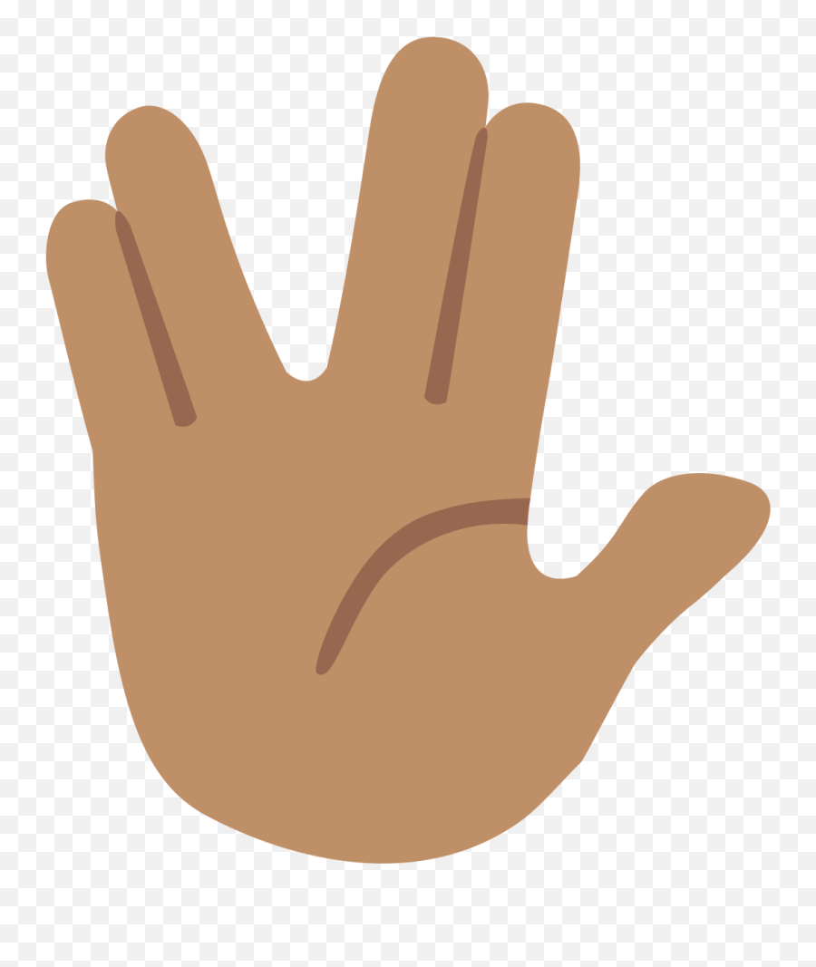 Vulcan Salute With Medium Skin Tone Emoji,Android Pregnant Emoji