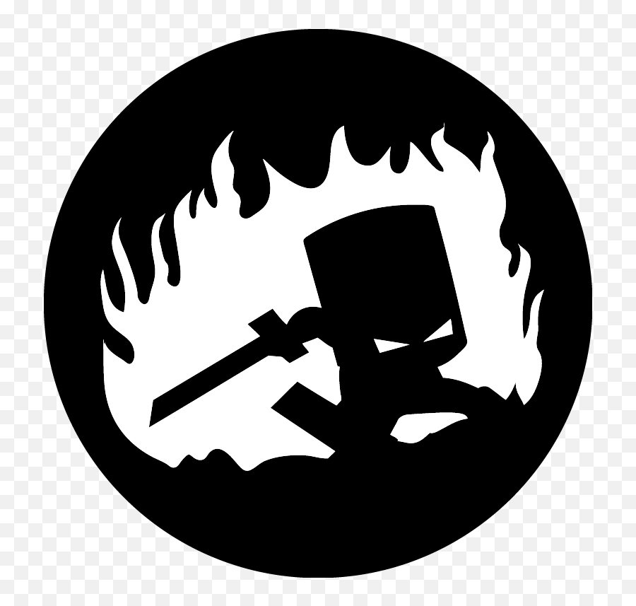Download Castle Crashers Pumpkin Stencil Png Image With No - Castle Crashers Icon Png Emoji,Emoji Pumpkin Carving