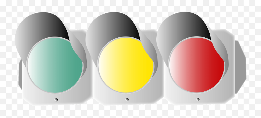 Horizontal Traffic Light Clipart - Dot Emoji,Traffic Light Caution Sign Emoji