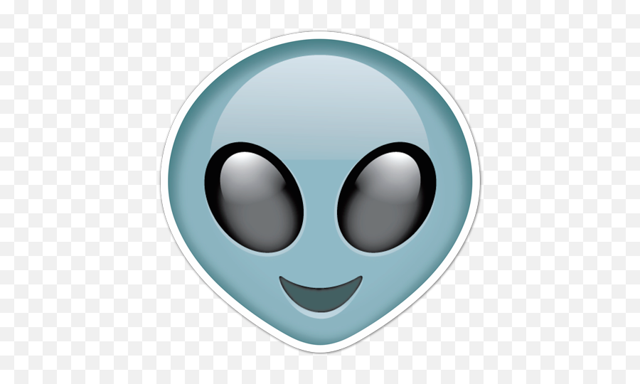 Motorbike Stickers Extraterrestrial Alien - Emojis Alien Png,Large Emoji Decals