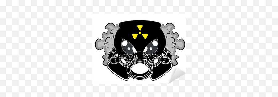 Gas Mask Mascot Tattoo Vector Sticker - Automotive Decal Emoji,Gas Mask Emoticon