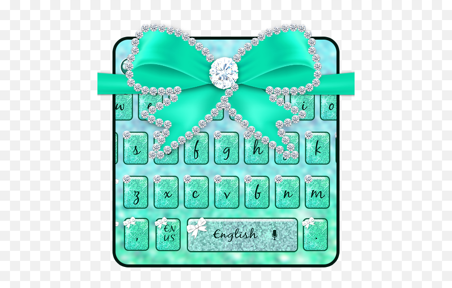 Neon Diamond Bow Keyboard Theme Amazonin Appstore For Android - Bow Emoji,Ribbon Emojis