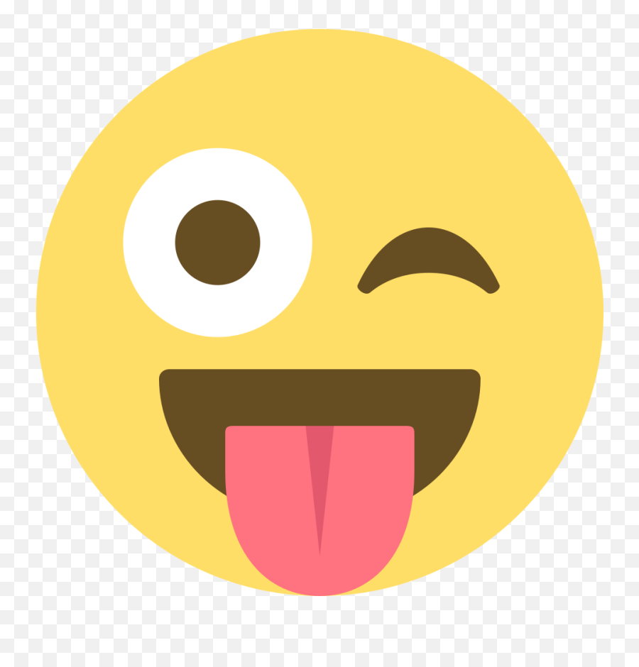 Emoticon Whatsapp Vector Png - Stuck Out Tongue Winking Eye Emoji,Emoticon Whatsapp Vector