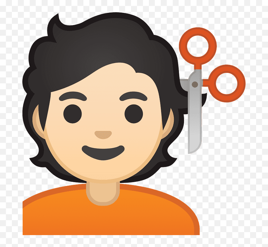 Person Getting Haircut Emoji Clipart Free Download - Orange Person Emoji,Emojis Para Dibujar
