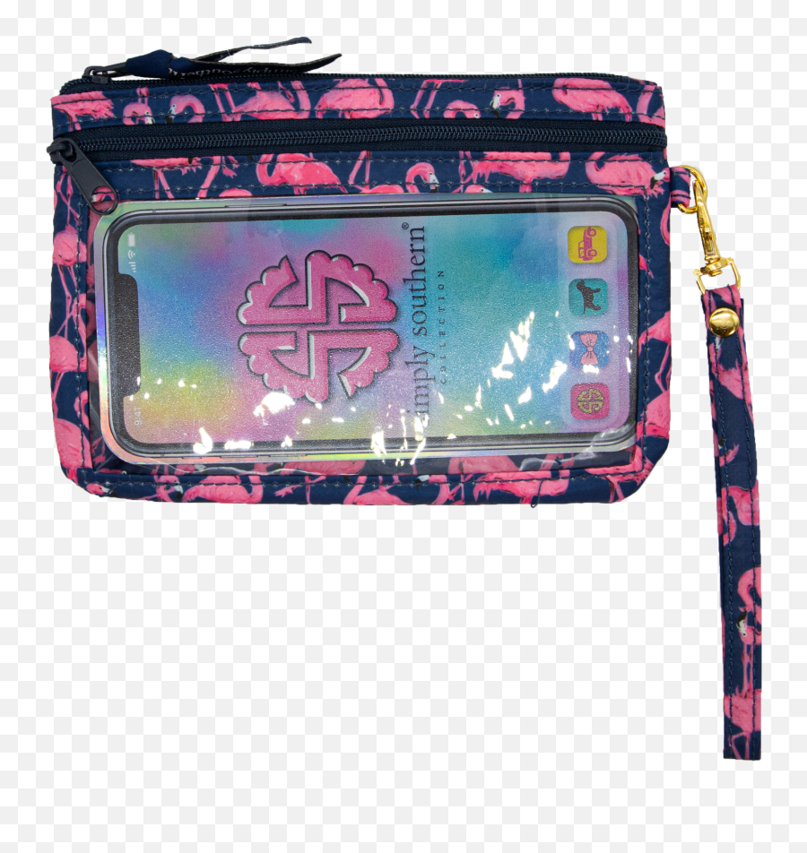 Simply Southern Phone Flamingo Wristlet - Simply Southern Phone Wristlet Emoji,Flamingo Emoji Copy