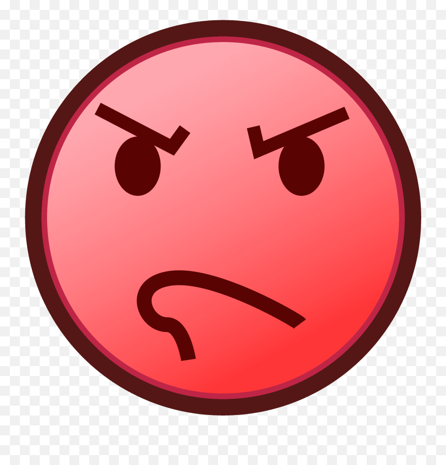 Pouting Face Emoji Clipart Free Download Transparent Png - Emojidex,Mad Face Emoji