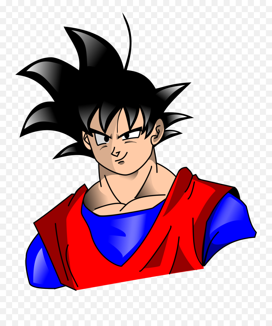 Dibujando A Goku En Inkscape Vector Svg Png - Fictional Character Emoji,Dbz Emoticons