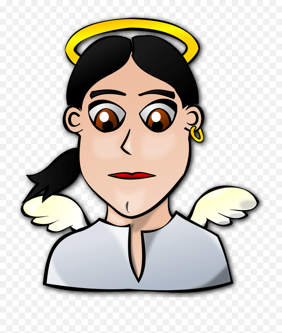 Free Photo Wings People Face Female Angel Angels Faces - Max Cartoon Angel Face Emoji,Angel Face Emoji
