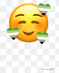 Emojis Lgbt Aromantic Sticker - Happy Emoji,Pride Emojis