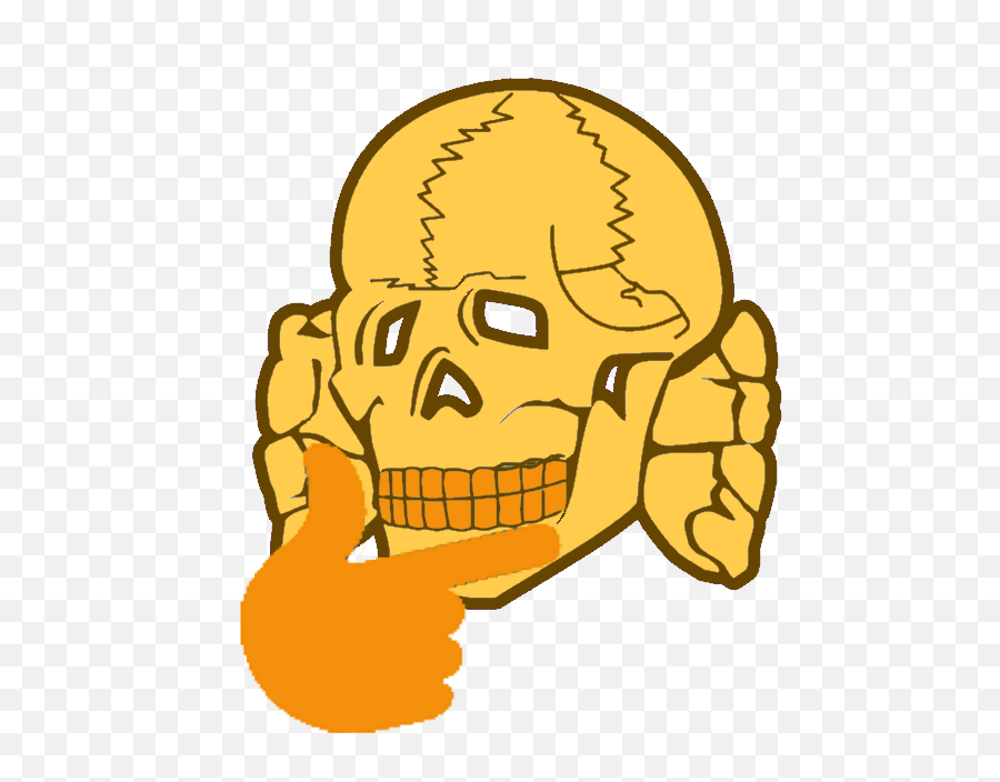 Download Post - Thinking Emoji Meme Png Image With No Thinking Emoji Skull,Think Emoji