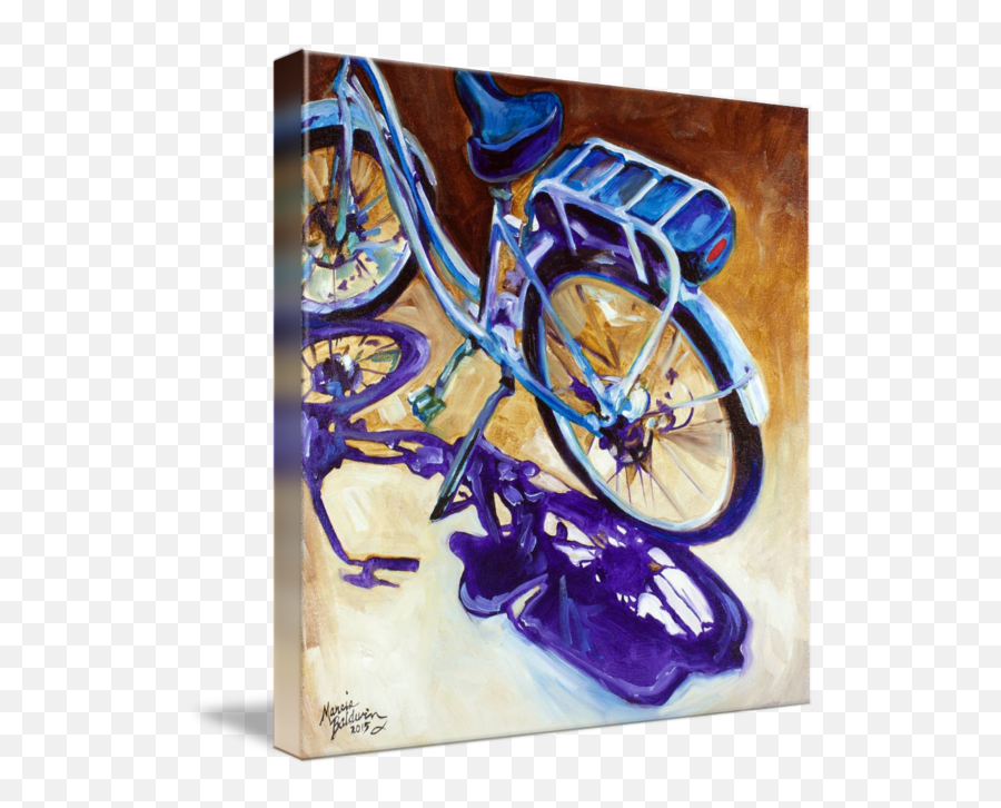 Original Oil Painting - Bike Painting Abstract Emoji,Emotion In Trees Paintings