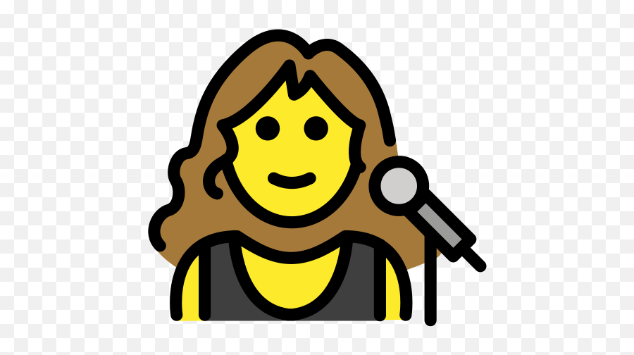 Woman Singer Emoji - Clip Art,Singing Emoji