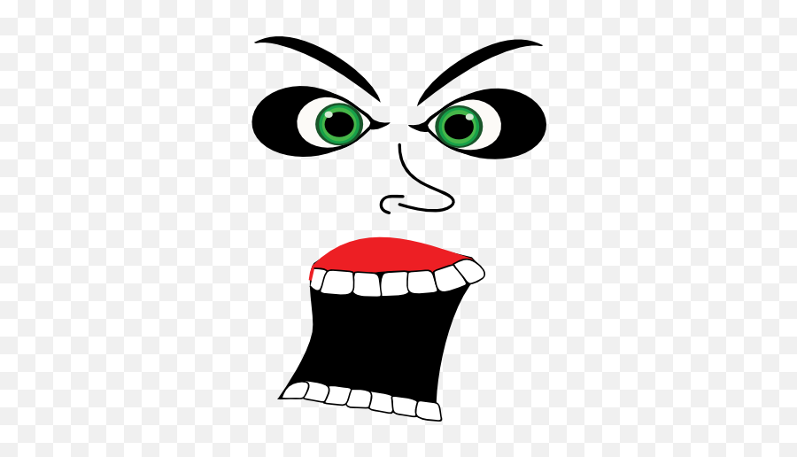 Scream Evil Face Clipart I2clipart - Royalty Free Public Emoji,Facebook Devil Face Emoticon