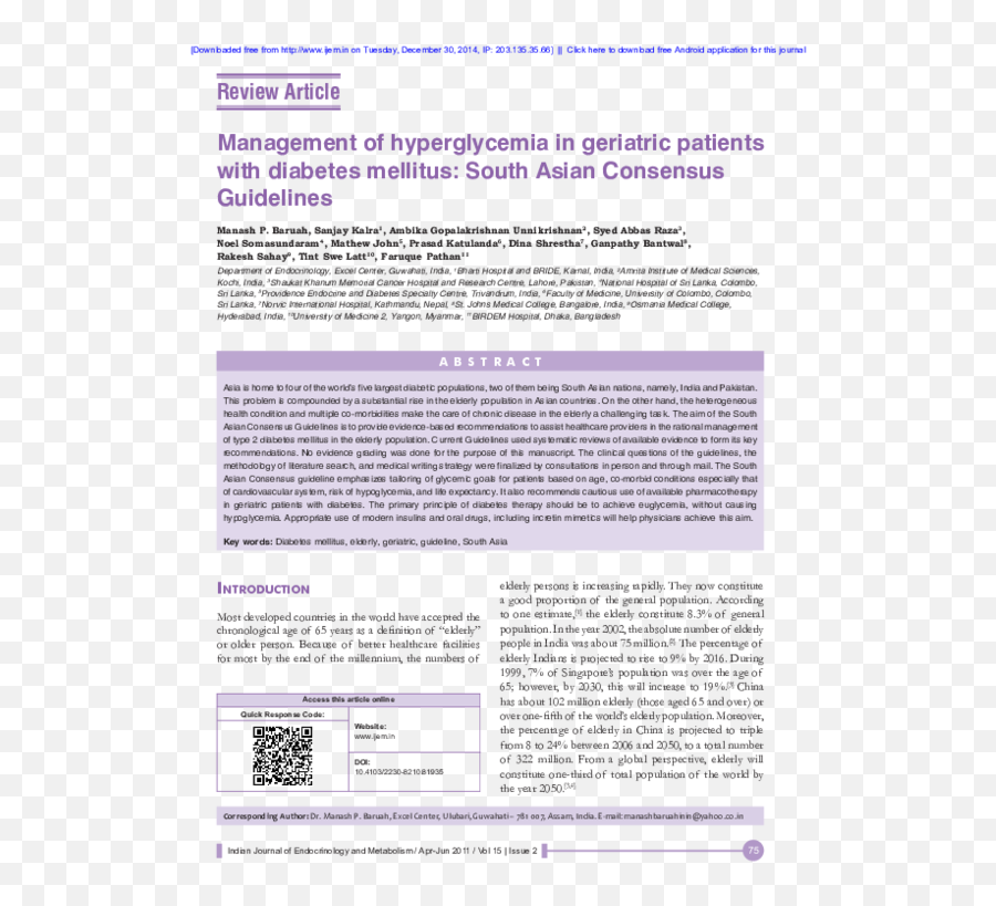 Diabetes Mellitus Treatment Guidelines Pdf - Document Emoji,Southasian Emoji