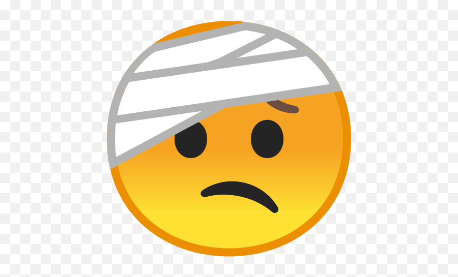 Face With Bandaged Head - Hurt Emoji,Massage Head Emoticon