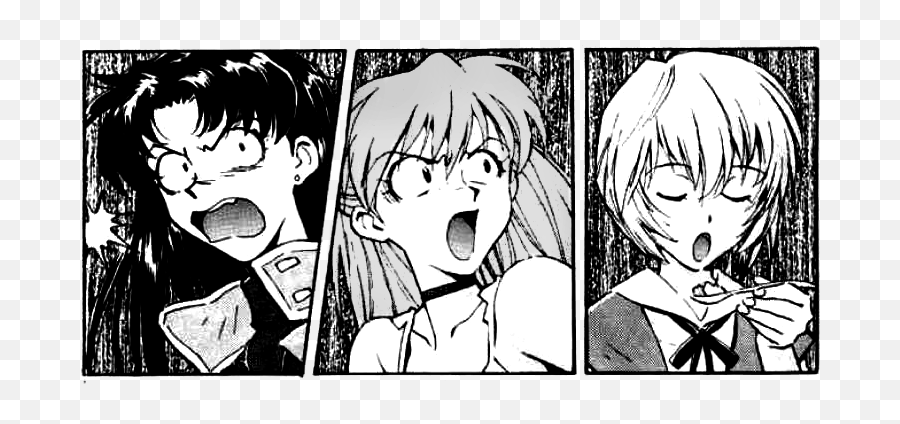 Neon Genesis Evangelion - Neon Genesis Evangelion Manga Panels Emoji,Rei Shows Emotion With Gendo