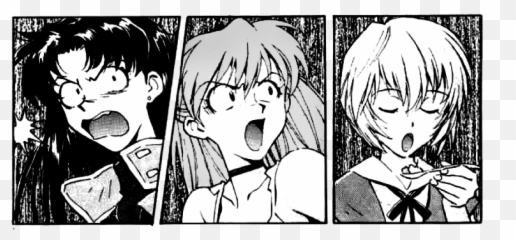 Neon Genesis Evangelion - Neon Genesis Evangelion Manga Panels Emoji,Rei Shows Emotion With Gendo