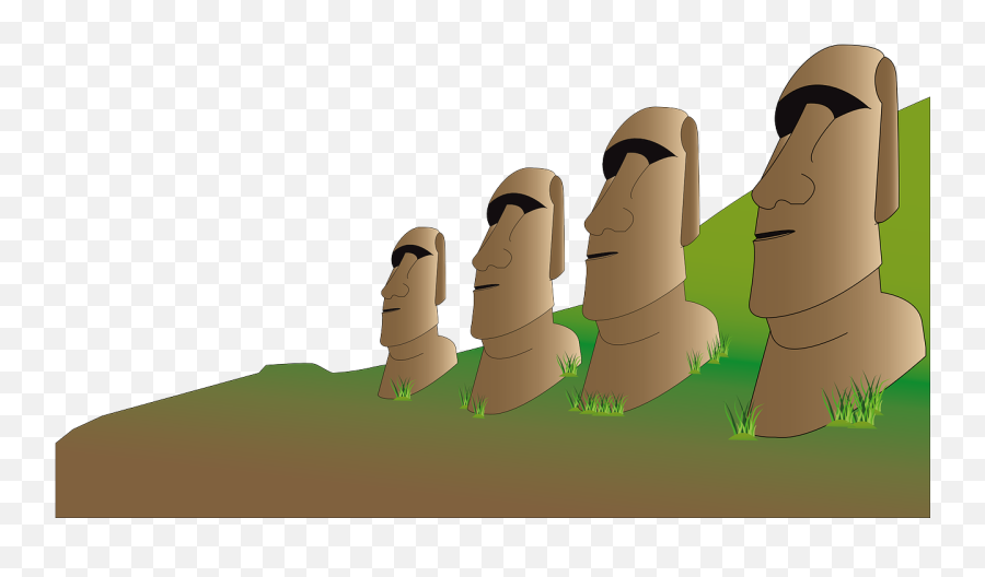 Easter Island Moai Stone - Easter Island Statues Png Clipart Emoji,Emotion Logo Vector Moai
