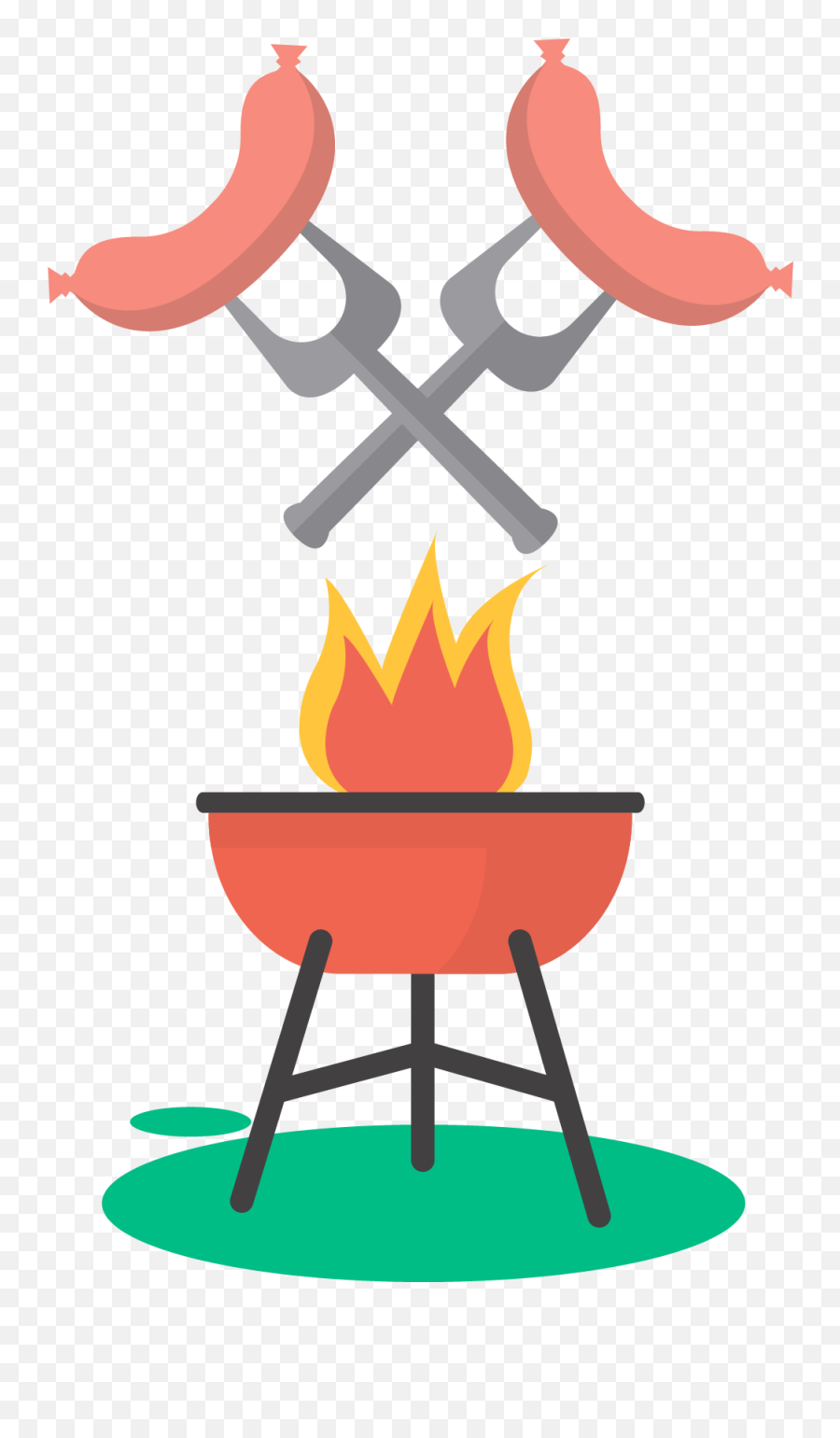 Clipart Fish Cooking On The Grill Png - Churrasco Desenho Png Transparent Emoji,Line Cooks Emoji