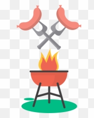Clipart Fish Cooking On The Grill Png - Churrasco Desenho Png Transparent Emoji,Line Cooks Emoji