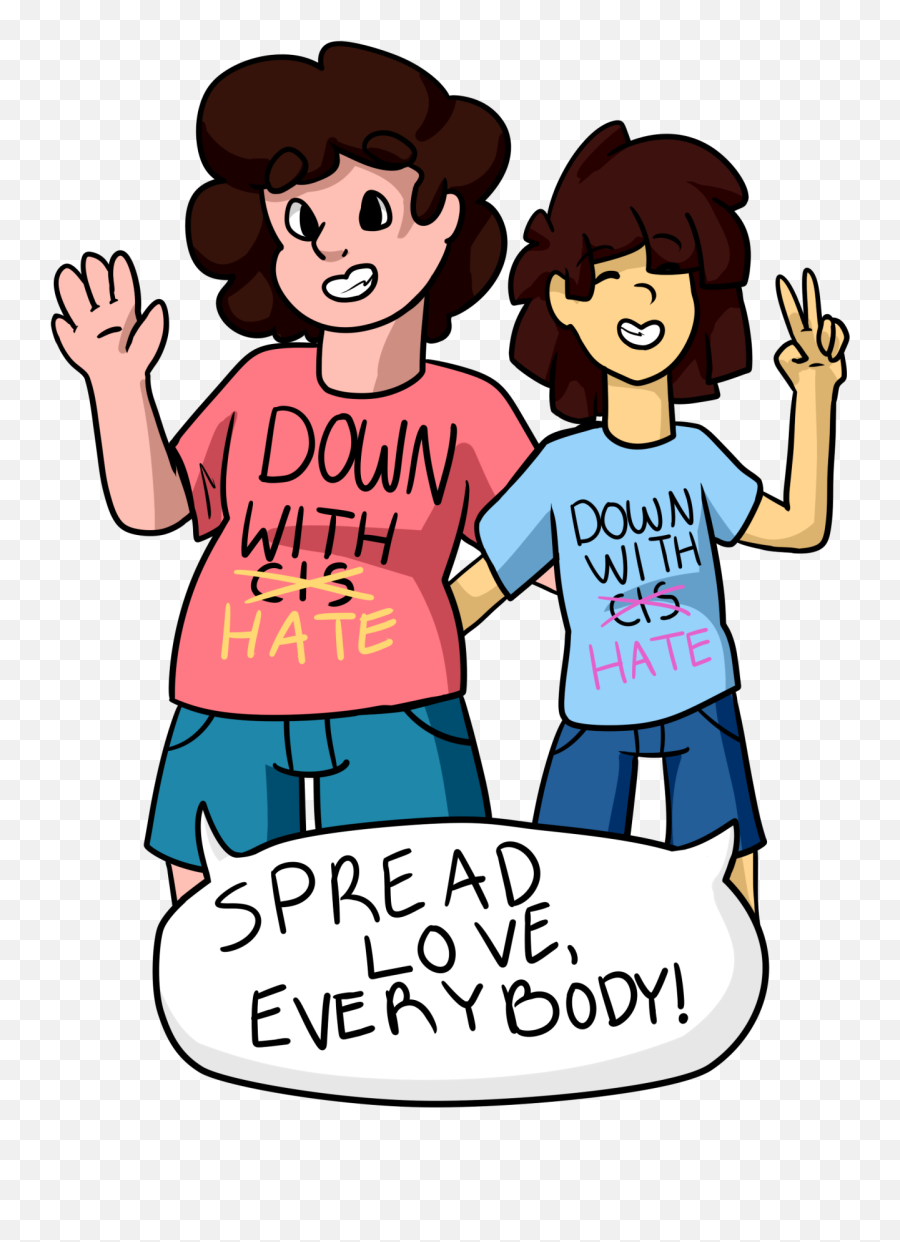 Down With Hate Frisk Clipart - Full Size Clipart 554043 Down With Cis Shirt Emoji,Frisk Emoji